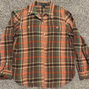 Ralph Lauren Plaid Button Down Shirt - Size Large
